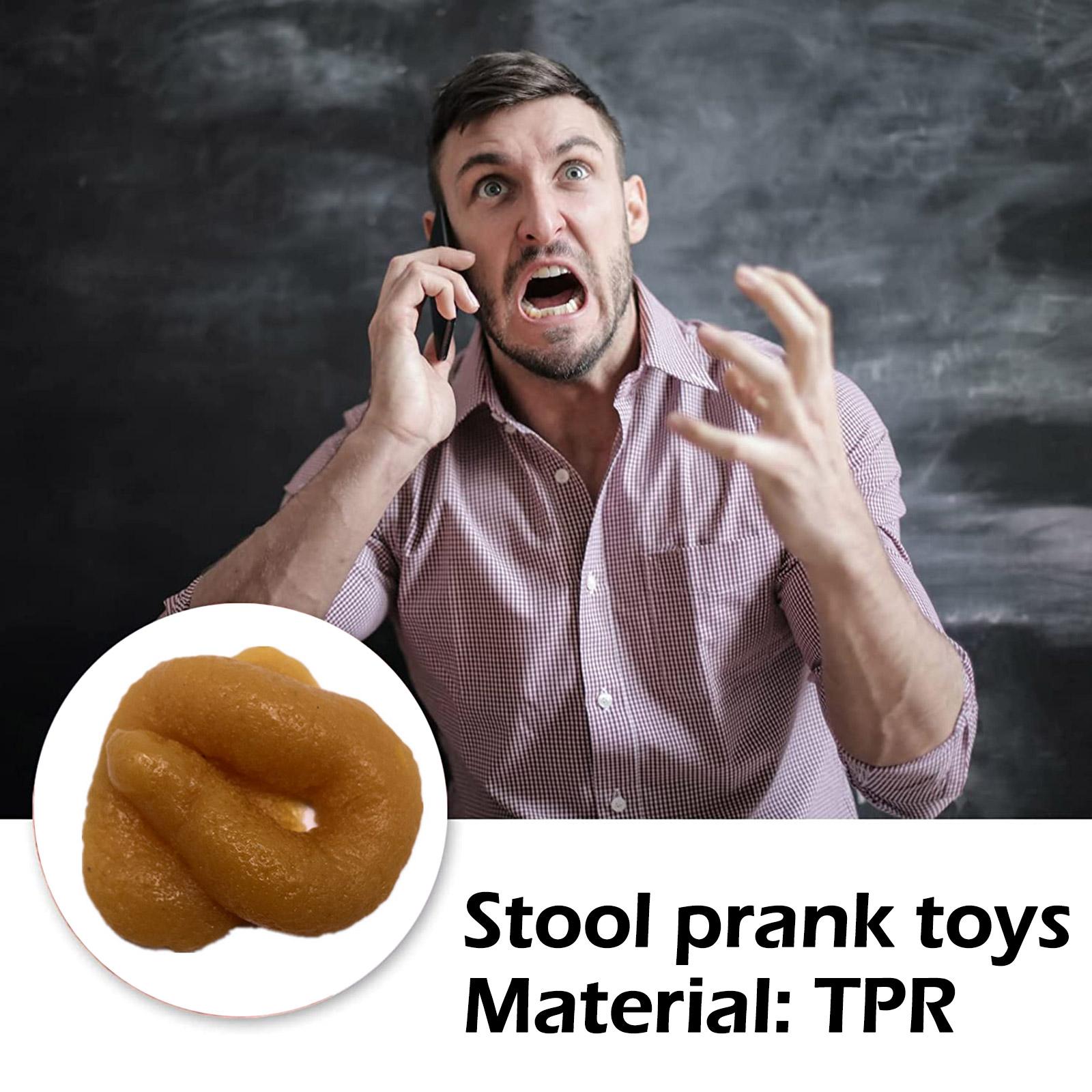 Fake Poop Gag Gift - Caca réaliste en plastique, sûr et