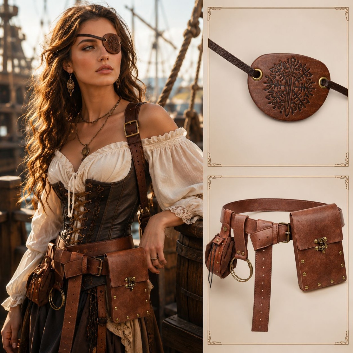 Costumes - Ceintures, pochettes, masques pour les yeux,