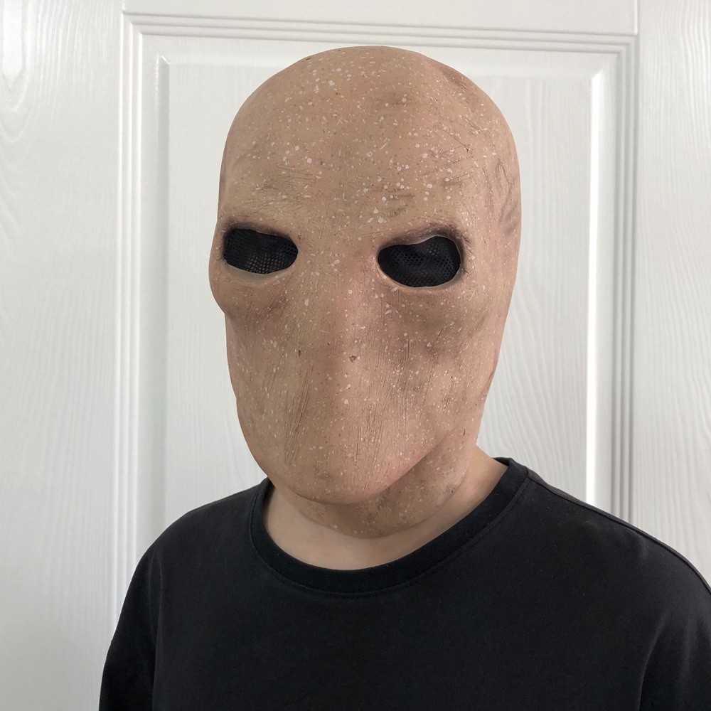 Latex Alien Mask Realistic - Masque de Slenderman pour Halloween, sans