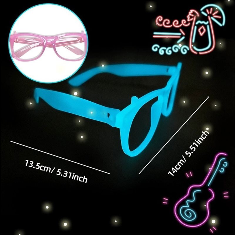Glow In The Dark Party Glasses - DTA4 – 20 paires de lunettes