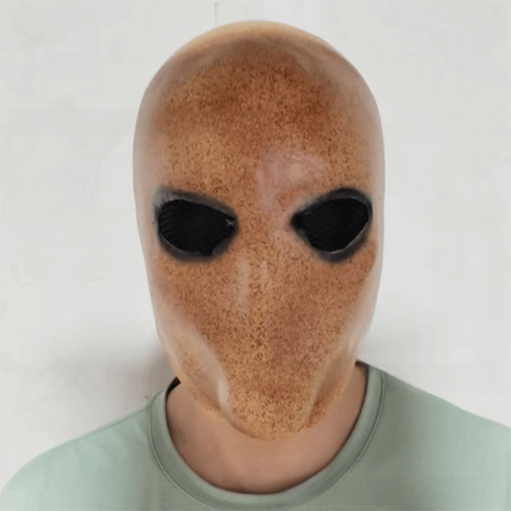 Latex Alien Mask Realistic - Masque d'Halloween Slenderman sans visage, non