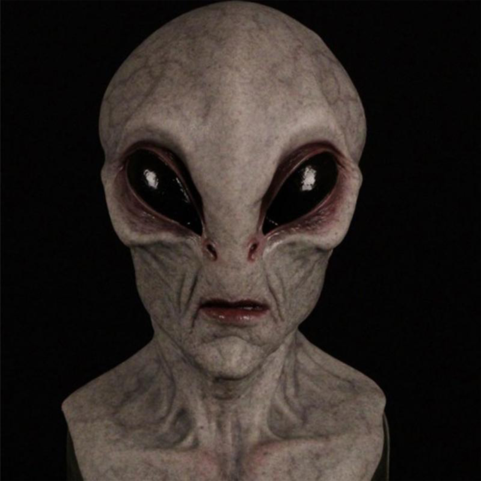 Latex Alien Mask Realistic - Masque d'extraterrestre terrifiant, casque réaliste en