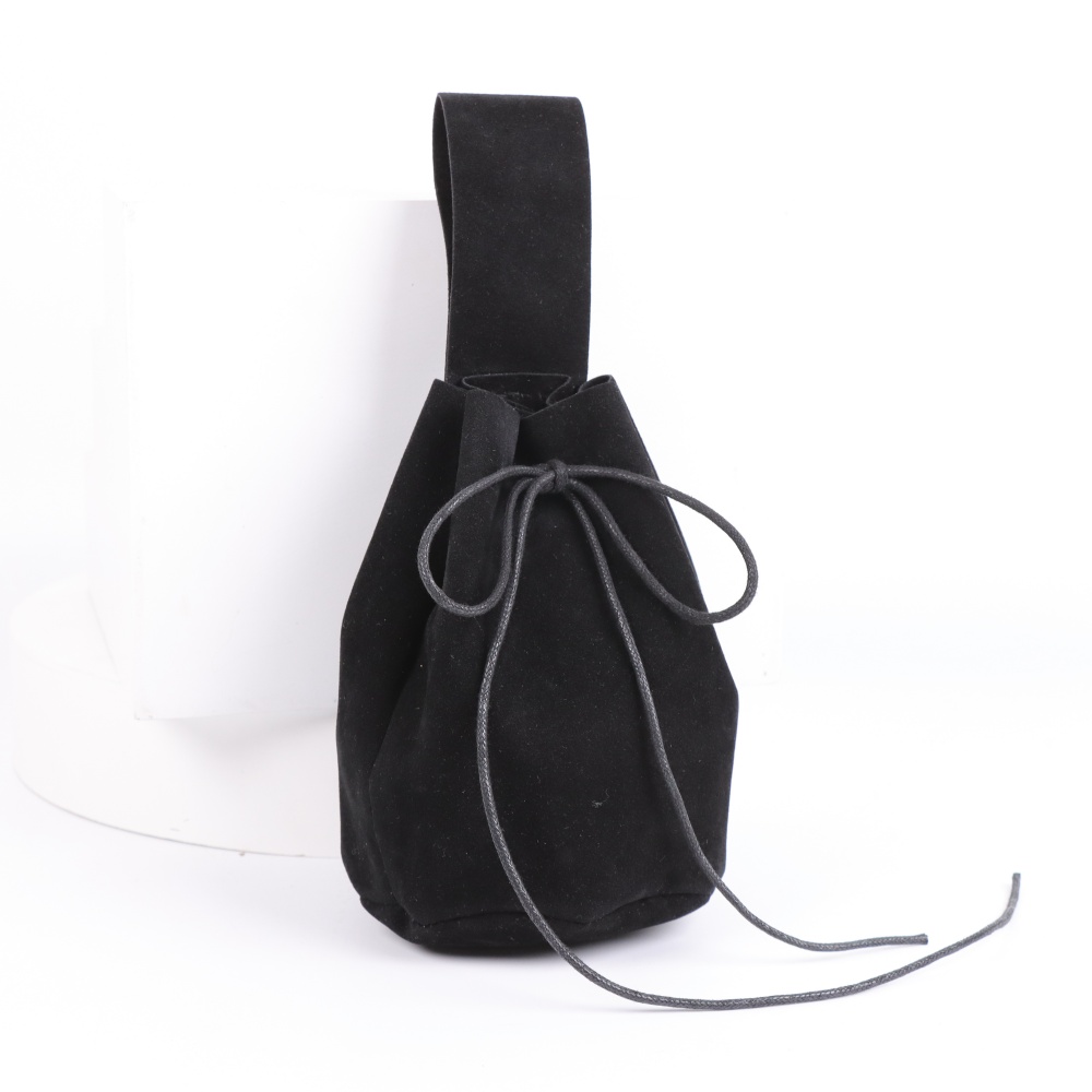 Sac à cordon en faux daim uni  - Costumes avis et prix