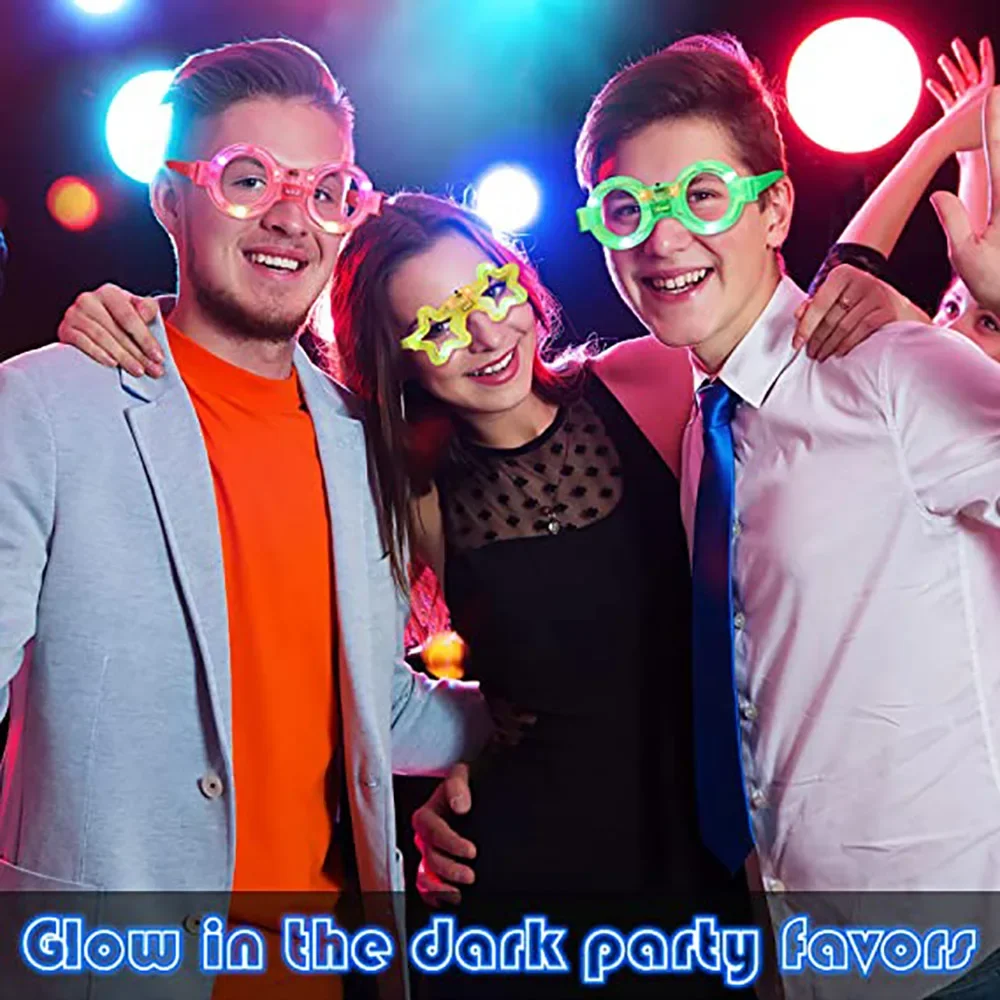 Lunettes LED néon qui brillent - Glow In The Dark Party Glasses avis et prix