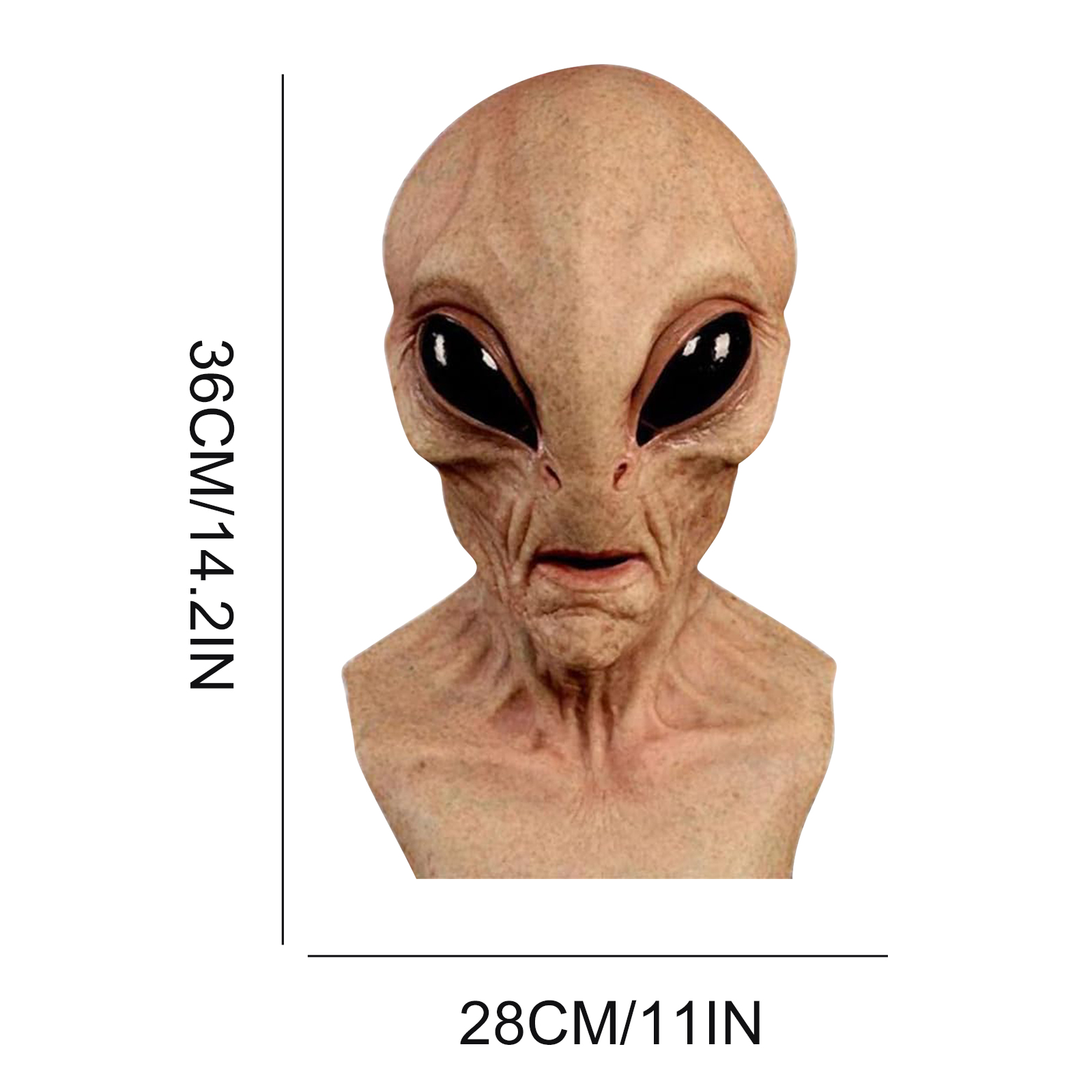 Masque d'Alien drôle en latex, - Latex Alien Mask Realistic avis et prix
