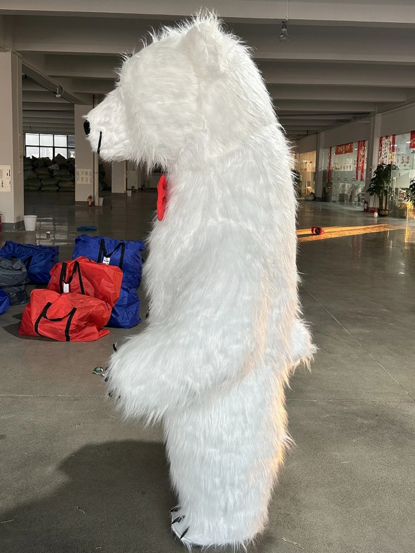 Costume de mascotte d'ours pol - Costumes avis et prix