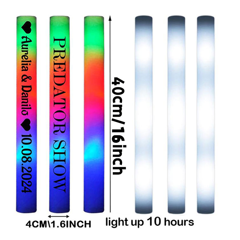 30 bâtons lumineux en mousse à - Flashing Led Foam Sticks Party avis et prix